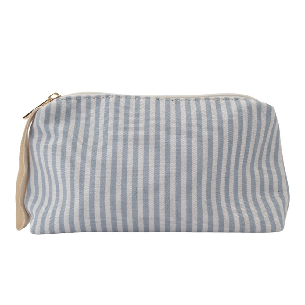 Mist Collective Small Make Up Bag - Blue Stripe
